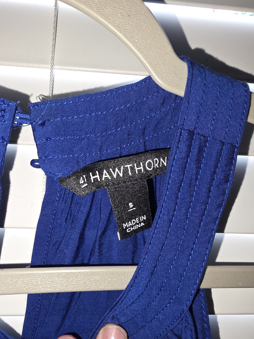 Cobalt Blue Sleeveless Belted Maxi Dress - Hawthorne Size Small - Picture 7 of 7